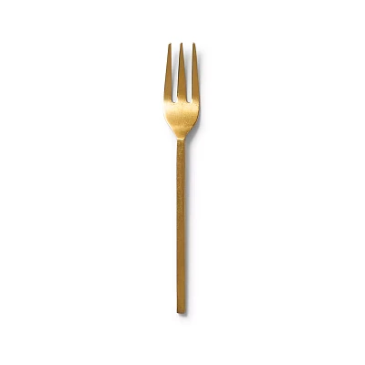 Sur La Table Brushed Gold Appetizer Fork