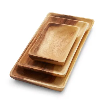 Acacia Wood Rectangular Platters