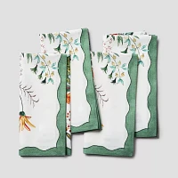 Sur La Table Autumn Botanical Napkins, Set of 4