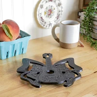 Lodge Dolly Parton Cast Iron Butterfly Trivet, 8.5"