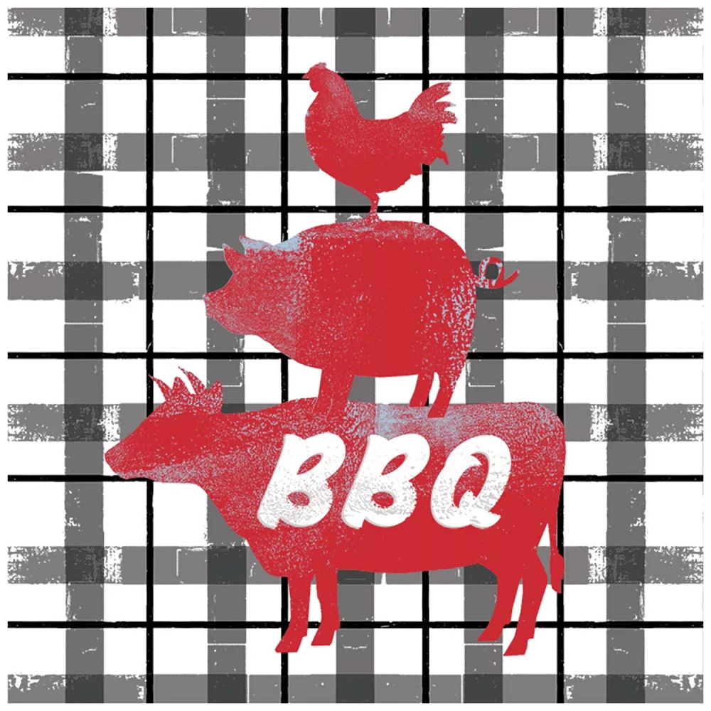 BBQ Choice Lunch Napkins, Set of 20