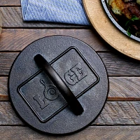 Lodge Seasoned Cast Iron Burger Press, 6.25"