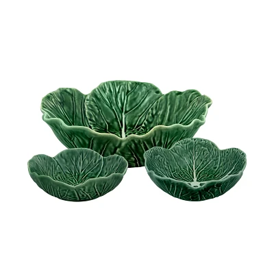 Bordallo Pinheiro Cabbage Nesting Bowls