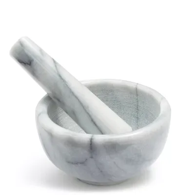 White Marble Mortars & Pestle