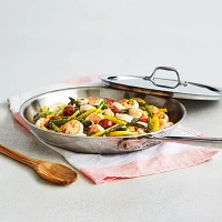 All-Clad D3 Stainless Steel Skillet with Lid