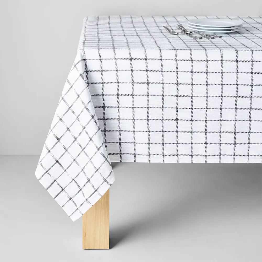 Sur La Table Recycled Check Tablecloth