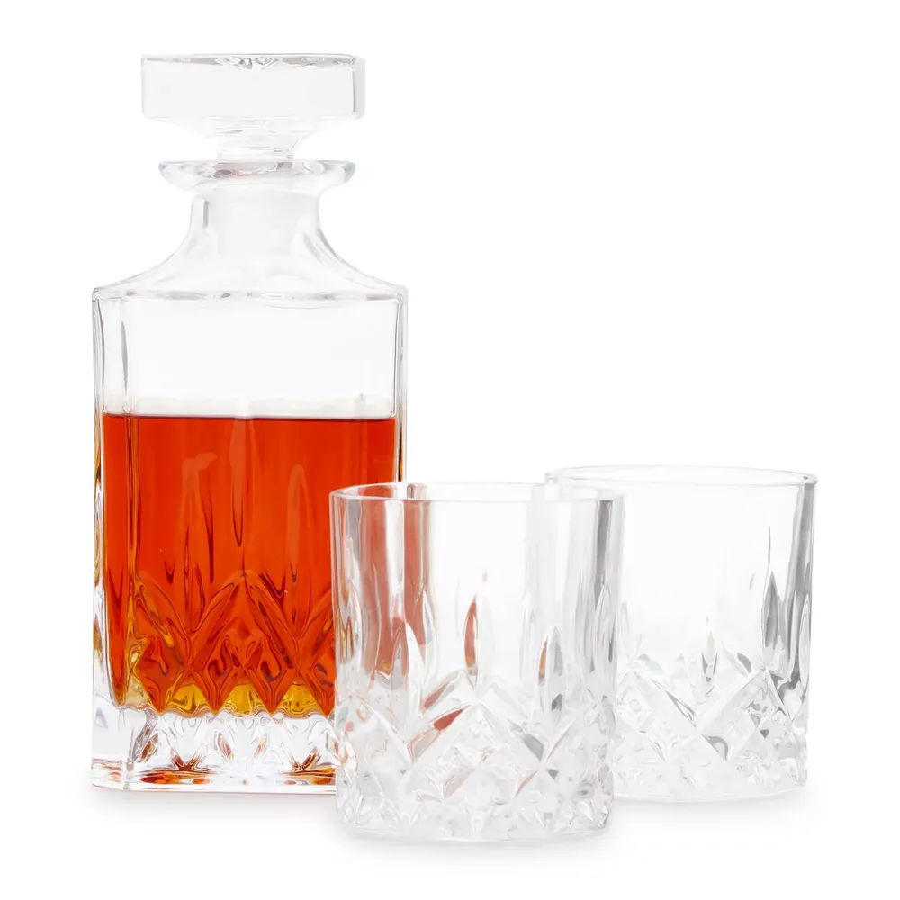 Viski Admiral 3-Pc Decanter Set