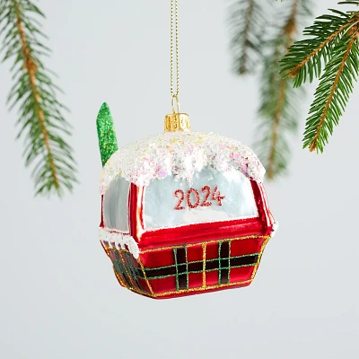 Sur La Table 2024 Gondola Glass Ornament, 3.2"