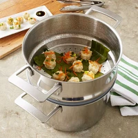 Demeyere Industry5 Stainless Steel Steamer Insert, 5.5 Qt.