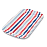 Sur La Table Fourth of July Striped Rectangle Platter, 19" x 11"