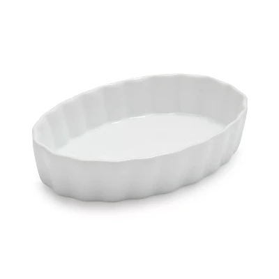 Sur La Table Porcelain Oval Crème Brûlée Dish