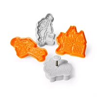 Sur La Table Halloween Impression Cookie Cutters, Set of 4