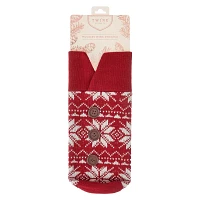 Snowflake Sweater Wine Bag