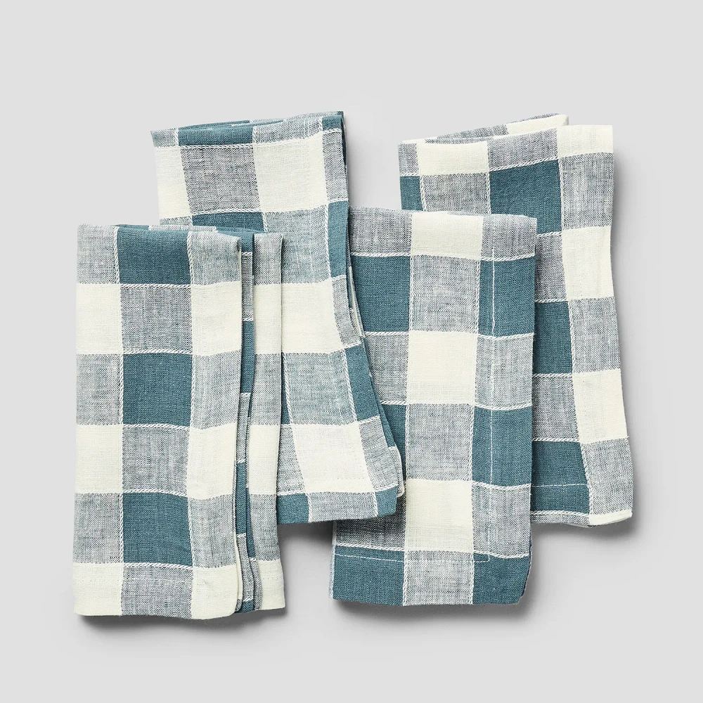 Sur La Table Linen Check Napkins