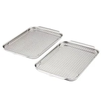 Hestan Provisions OvenBond Tri-Ply Half Sheet Pans with Racks, Set of 4