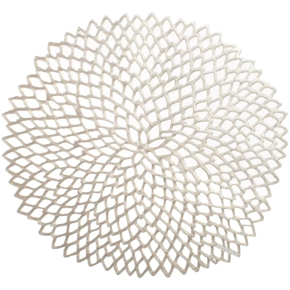 Chilewich Gunmetal Pressed Dahlia Placemat