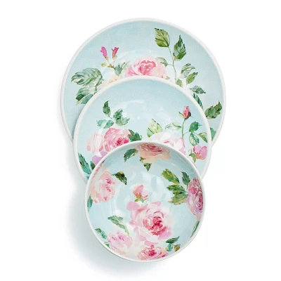 Sur La Table Rose Nuage Melamine Dinnerware, Set of 12