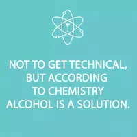 “Alcohol is a Solution” Paper Cocktail Napkins, Set of 20