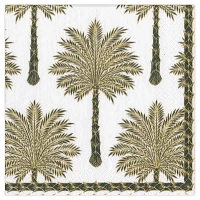 Grand Palms Black Cocktail Napkins, Set of 20