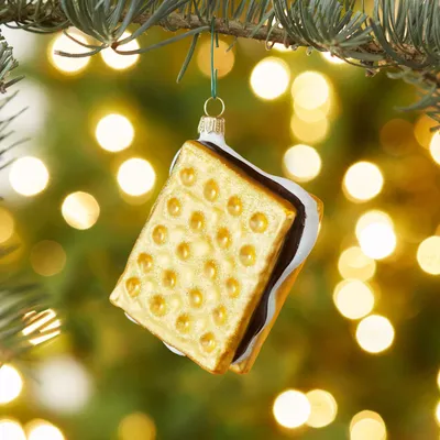 Sur La Table S’mores Glass Ornament