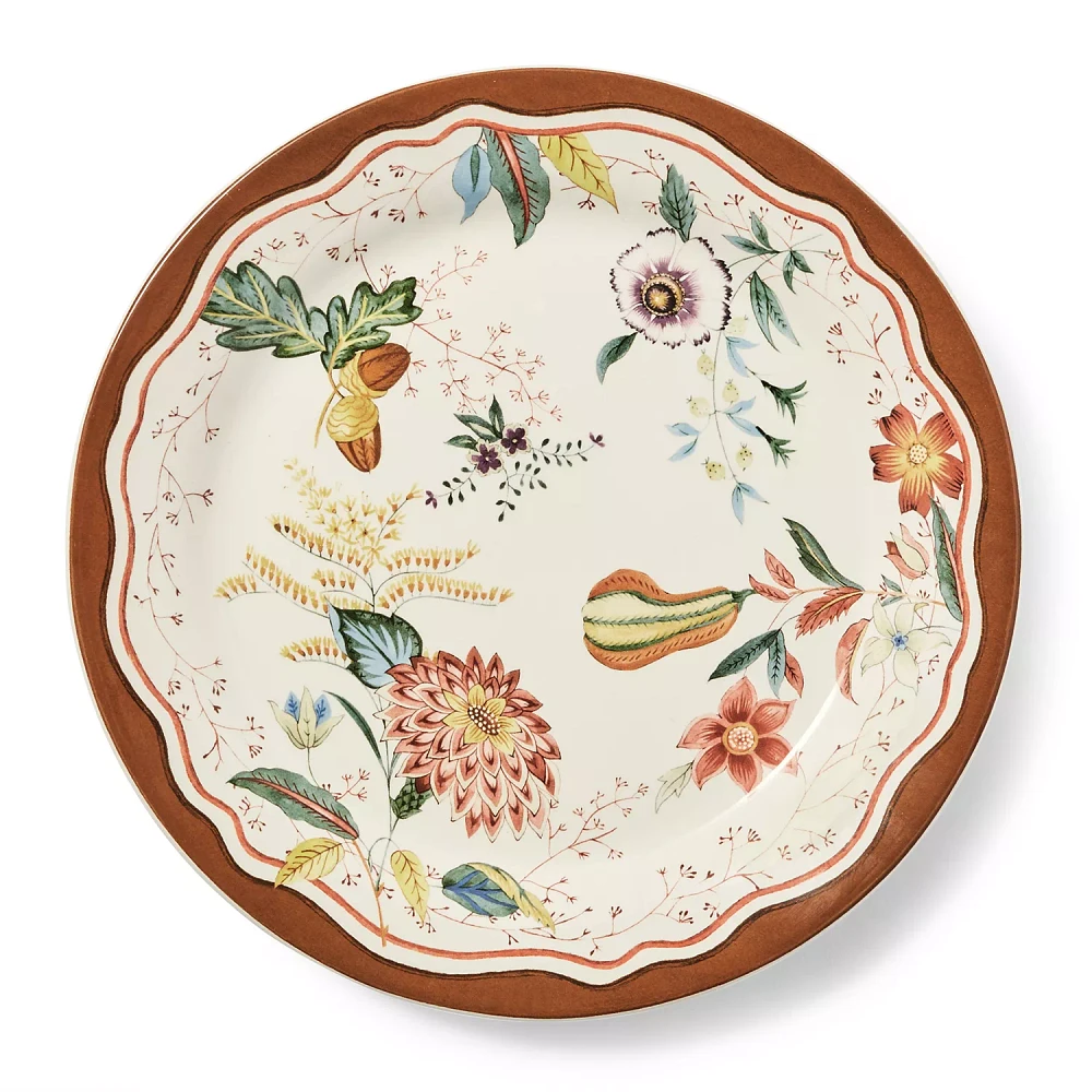 Sur La Table Fall Botanical Salad Plate