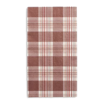 Sur La Table Plaid Paper Guest Napkins, Set of 15