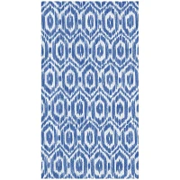 Amala Ikat Blue Guest Napkins, Set of 15