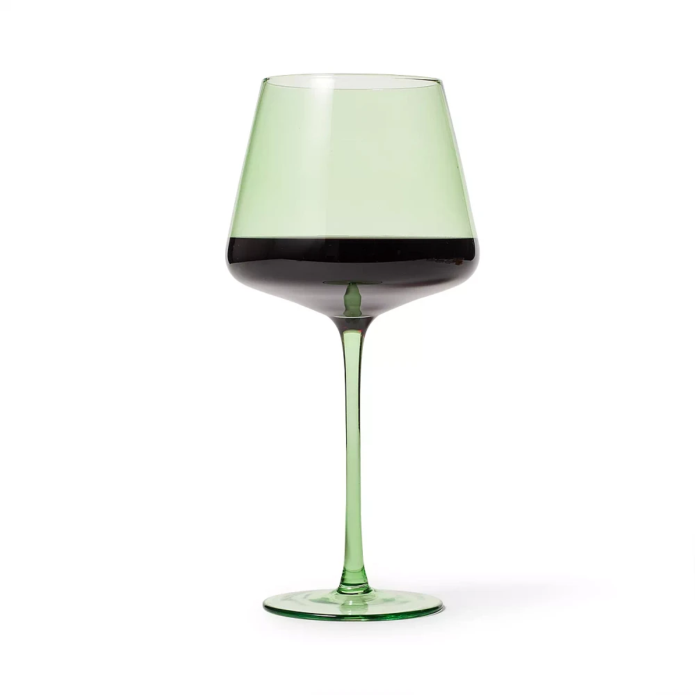 Sur La Table Green Wine Glass