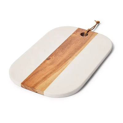 Sur La Table Marble and Acacia Wood Cheese Board