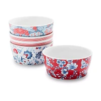 Sur La Table Pique-nique Floral Porcelain Bowls, Set of 4