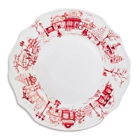 Sur La Table Snowy Lane Dinner Plate