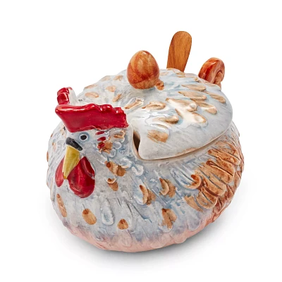 Sur La Table Jacques Pépin Collection Chicken Sugar Bowl