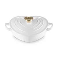 Le Creuset Traditional Enameled Cast Iron Shallow Heart Cocotte, 1.25 Qt.