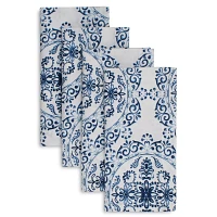 Sur La Table Blue Tile Napkins, Set of 4