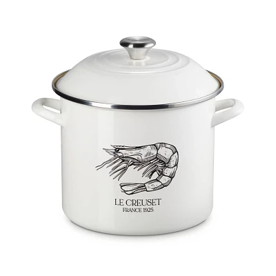 Le Creuset Enameled Steel Traditional Shrimp Stockpot, 10 qt.