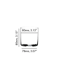 RIEDEL O Wine Tumbler Water H2O Glass, Set of 2