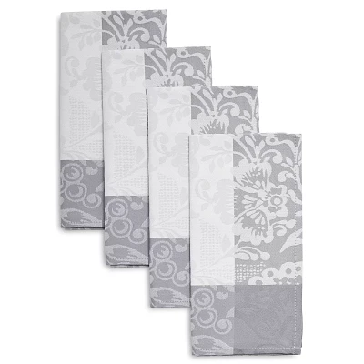 Sur La Table Bella Grey Jacquard Napkins, Set of 4