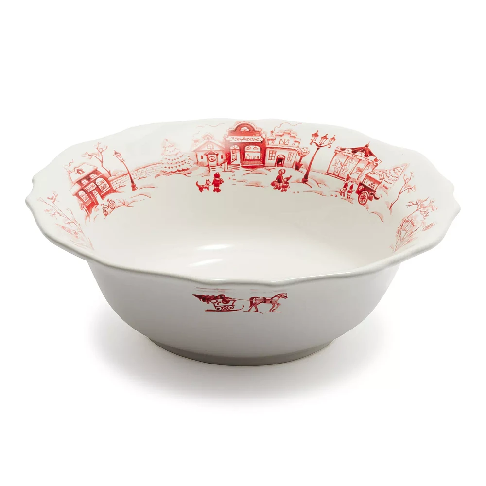 Sur La Table Snowy Lane Serving Bowl