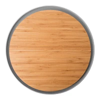 BergHOFF Bamboo Plate With Cutting Board, Gray, 14.25"