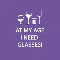 “At My Age I Need Glasses” Paper Cocktail Napkins