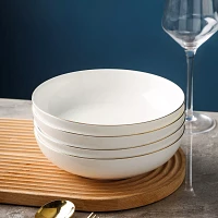 Stone Lain Gabrielle Bone China 12-Piece Round Dinnerware Set