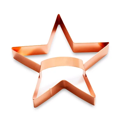 Sur La Table Copper-Plated Star Cookie Cutter with Handle, 4"