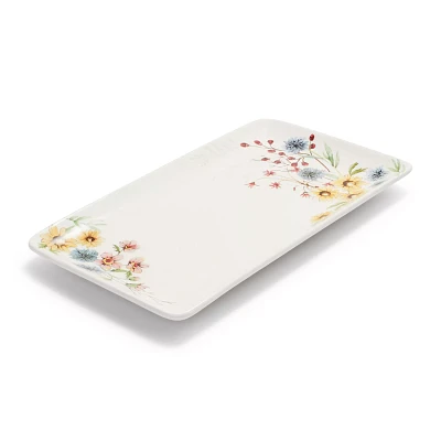 Sur La Table Wildflower Rectangular Platter, 14" x 8"