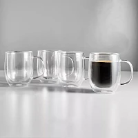 Sur La Table Double-Wall Coffee Glasses