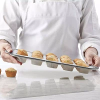 Trudeau Structure Silicone Pro Mini Muffin Pan, 20 count