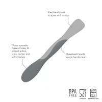 Tovolo Mini Silicone Scrape and Scoop Multi-Purpose Scraper