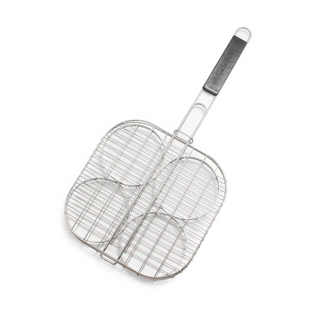 Sur La Table Stainless Steel Burger Grilling Basket