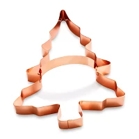 Sur La Table Copper-Plated Christmas Tree Cookie Cutter with Handle