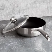 Scanpan CS+ Deep Sauté Pan with Lid, 4 qt.