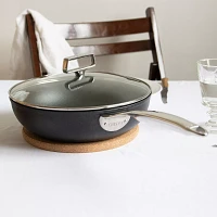 Cristel Castel’Pro ULTRALU Nonstick Sauté Pans with Glass Lid